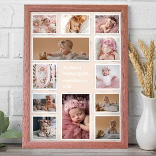 Köszöntő 1éves lettem- 12 képes babás fotókollázs | MyPrintPix