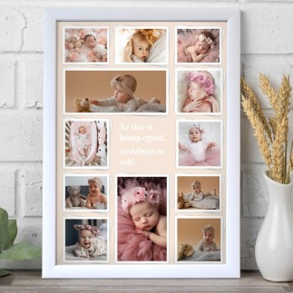 Köszöntő 1éves lettem- 12 képes babás fotókollázs | MyPrintPix