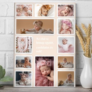 Köszöntő 1éves lettem- 12 képes babás fotókollázs | MyPrintPix