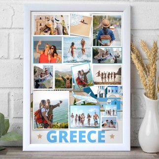 Greece utazós fotókollázs | MyPrintPix