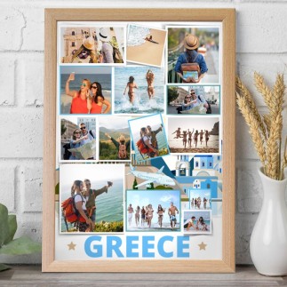Greece utazós fotókollázs | MyPrintPix