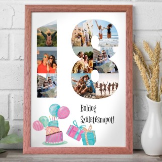 BSZ - 18 születésnapi fotókollázs | MyPrintPix