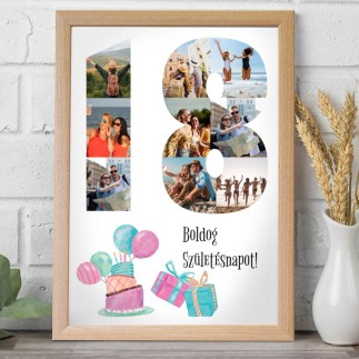 BSZ - 18 születésnapi fotókollázs | MyPrintPix