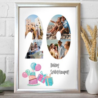 BSZ - 20 születésnapi fotókollázs | MyPrintPix