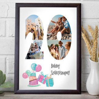 BSZ - 20 születésnapi fotókollázs | MyPrintPix