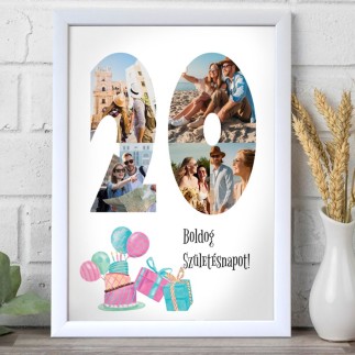 BSZ - 20 születésnapi fotókollázs | MyPrintPix