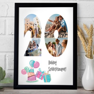 BSZ - 20 születésnapi fotókollázs | MyPrintPix