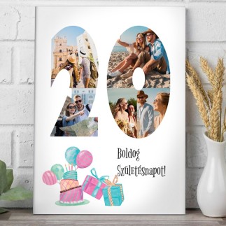 BSZ - 20 születésnapi fotókollázs | MyPrintPix