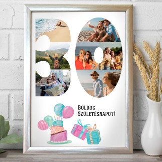 BSZ - 30 születésnapi fotókollázs | MyPrintPix