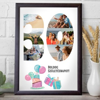 BSZ - 30 születésnapi fotókollázs | MyPrintPix