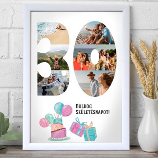 BSZ - 30 születésnapi fotókollázs | MyPrintPix