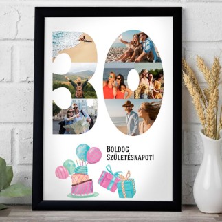BSZ - 30 születésnapi fotókollázs | MyPrintPix