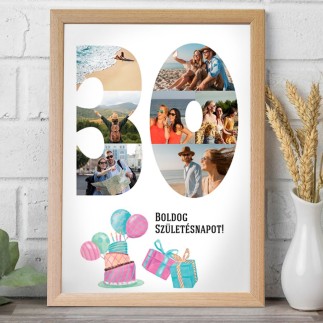 BSZ - 30 születésnapi fotókollázs | MyPrintPix