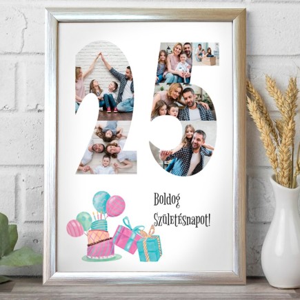 BSZ- 25 születésnapi fotókollázs | MyPrintPix