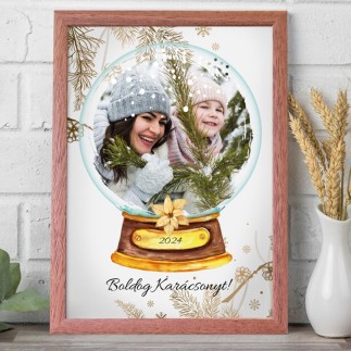 Köszöntő - Hógömb karácsonyi fotókollázs | MyPrintPix