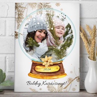 Köszöntő - Hógömb karácsonyi fotókollázs | MyPrintPix
