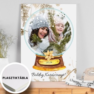Köszöntő - Hógömb karácsonyi fotókollázs | MyPrintPix