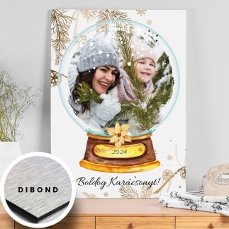 Köszöntő - Hógömb karácsonyi fotókollázs | MyPrintPix