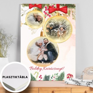 Köszöntő - Karácsonyi dísz karácsonyi fotókollázs | MyPrintPix