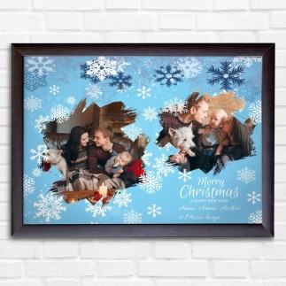 Let it Snow! Karácsonyi üdvözlet karácsonyi fotókollázs | MyPrintPix