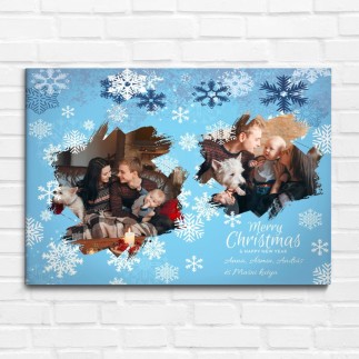 Let it Snow! Karácsonyi üdvözlet karácsonyi fotókollázs | MyPrintPix