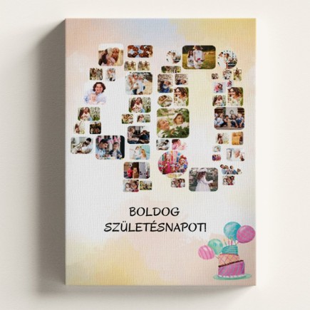 Vászon - 40 sok képes születésnapi vászonkép | MyPrintPix