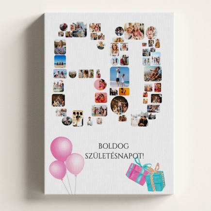 Vászon - 60 sok képes születésnapi vászonkép | MyPrintPix