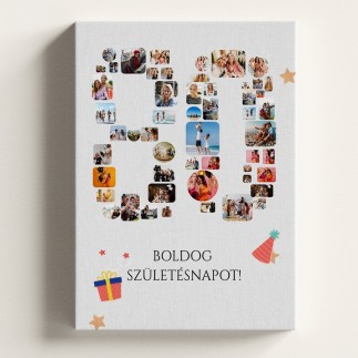Vászon - 80 sok képes születésnapi vászonkép | MyPrintPix