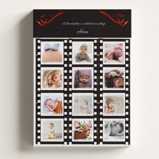 Vászonkép 12 hónap filmszalag babás vászonkép | MyPrintPix