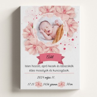 Vászonkép Isten hozott babás vászonkép fotókollázs | MyPrintPix
