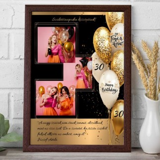 Birthday Gold születésnapi fotókollázs | MyPrintPix