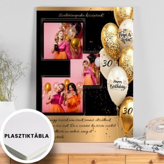 Birthday Gold születésnapi fotókollázs | MyPrintPix
