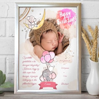 Babaköszöntő gratuláció babás fotókollázs | MyPrintPix