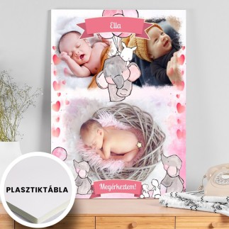 Babaköszöntő -pasztel babás fotókollázs | MyPrintPix