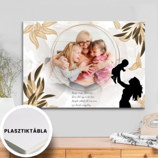 Köszöntő Anya fekvő sziluett anyák napi fotókollázs | MyPrintPix