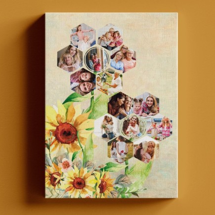 Vászonkép- Sunflower vászonkép fotókollázs | MyPrintPix