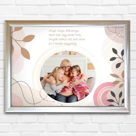 Köszöntő Anya fekvő modern anyák napi fotókollázs | MyPrintPix
