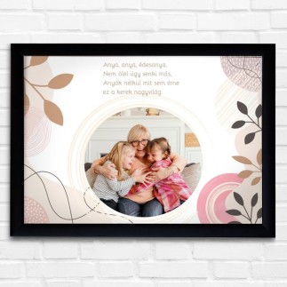 Köszöntő Anya fekvő modern anyák napi fotókollázs | MyPrintPix