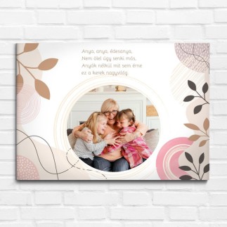 Köszöntő Anya fekvő modern anyák napi fotókollázs | MyPrintPix