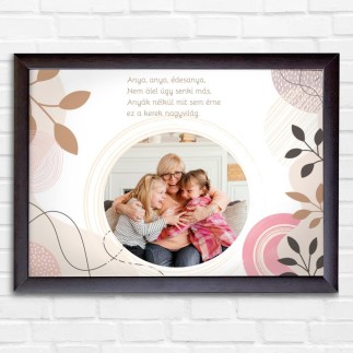 Köszöntő Anya fekvő modern anyák napi fotókollázs | MyPrintPix