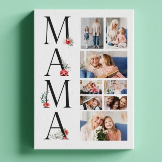 Vászonkép- Mama anyák napi vászonkép fotókollázs | MyPrintPix