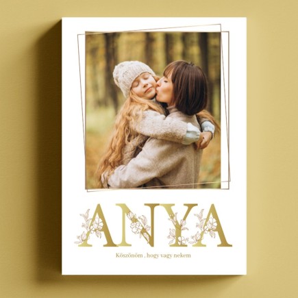Vászonkép- Anya arany anyák napi vászonkép fotókollázs | MyPrintPix