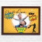 Köszöntő Apa - fekvő -super dad