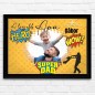 Köszöntő Apa - fekvő -super dad