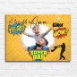 Köszöntő Apa - fekvő -super dad