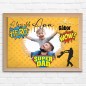 Köszöntő Apa - fekvő -super dad