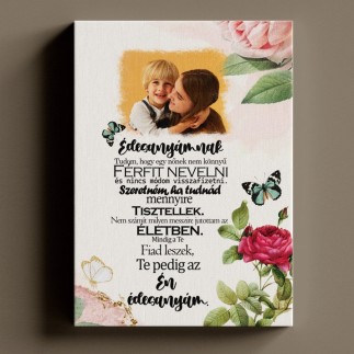 Vászonkép- Édesanyámnak anyák napi vászonkép | MyPrintPix