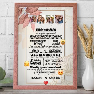 Ebben a házban családi fotókollázs | MyPrintPix