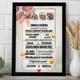 Ebben a házban családi fotókollázs | MyPrintPix