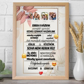 Ebben a házban családi fotókollázs | MyPrintPix